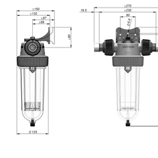 Vattenfilter NW25 TE-CTN (Kol)