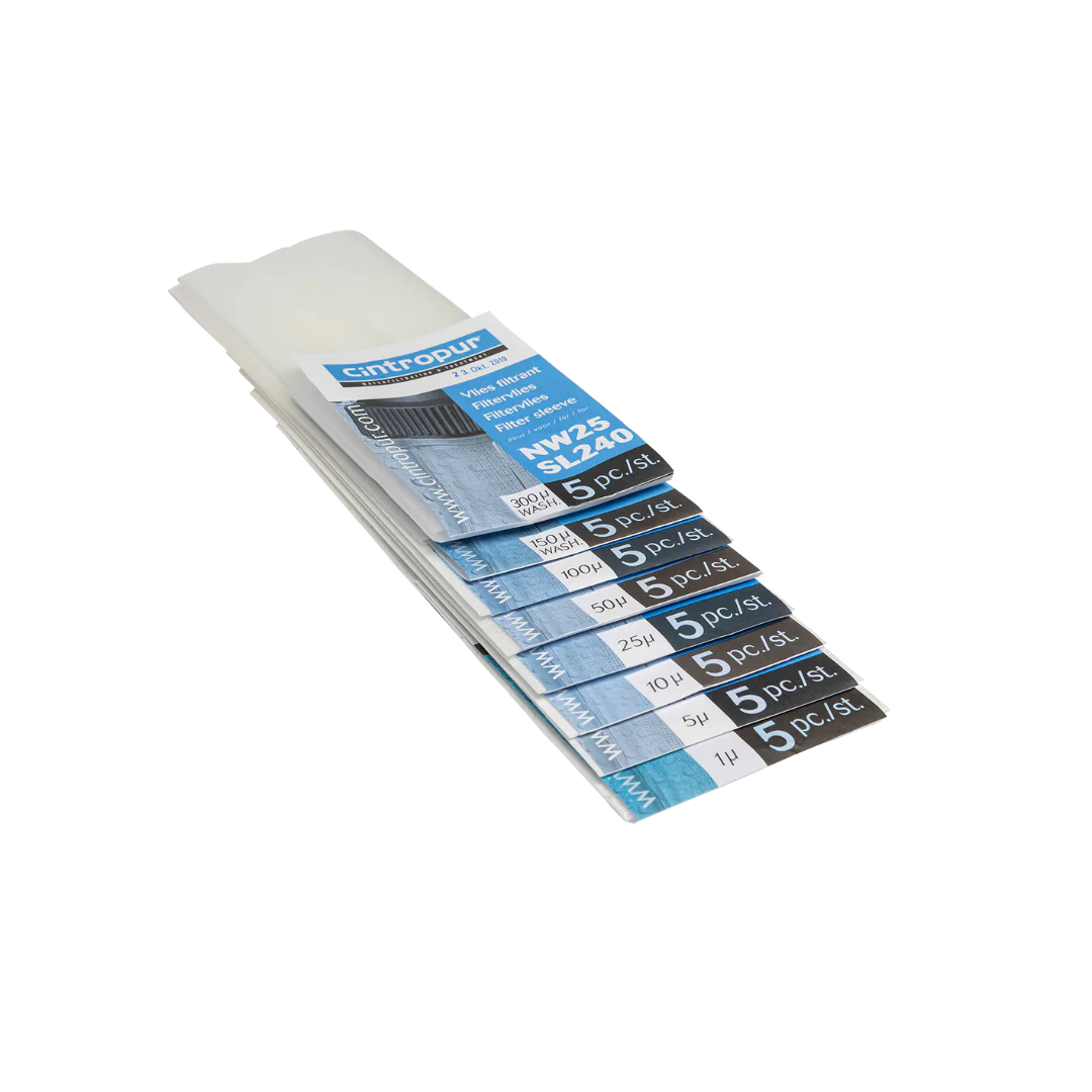 Filterdukar i Nylon 5 pack NW25 SL240 Tillbehör Vattenfilter Egen Brunn Reservdel Reservdelar Filter Vattenprov
