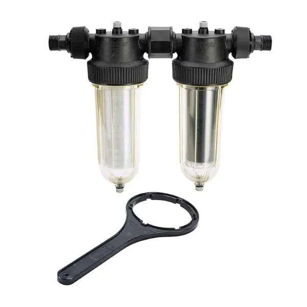 Bild på Vattenfilter NW25 Kombifilter för egen brunn, Ett partikelfilter och ett Kolfilter med filteravdragare från Cintropur