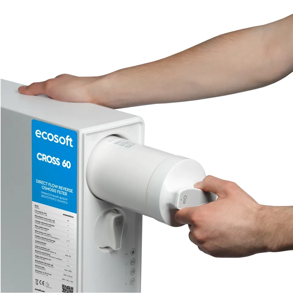 Framsida av osmosfilter cross 60