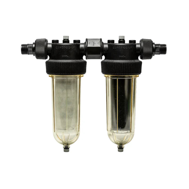 NW 25 Vattenfilter egen brunn Partikelfilter Kolfilter Vattenprov