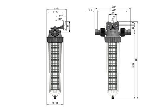 Kolfilter insida gör egen brunn